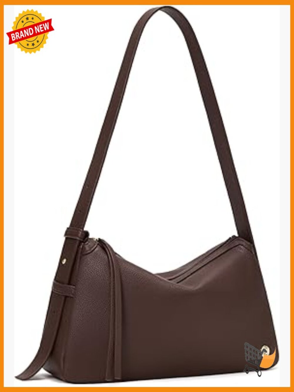 Slouchy Hobo Shoulder Bag Vegan Leather Purse Crossbody Tote